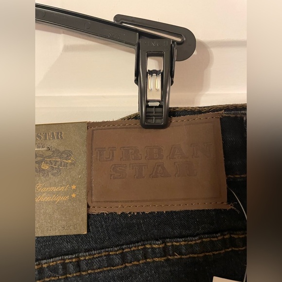 Urban Star Men’s Jeans 40x32 Stretch Relaxed Fit Blue/Black NWT Straight Leg - Picture 5 of 9